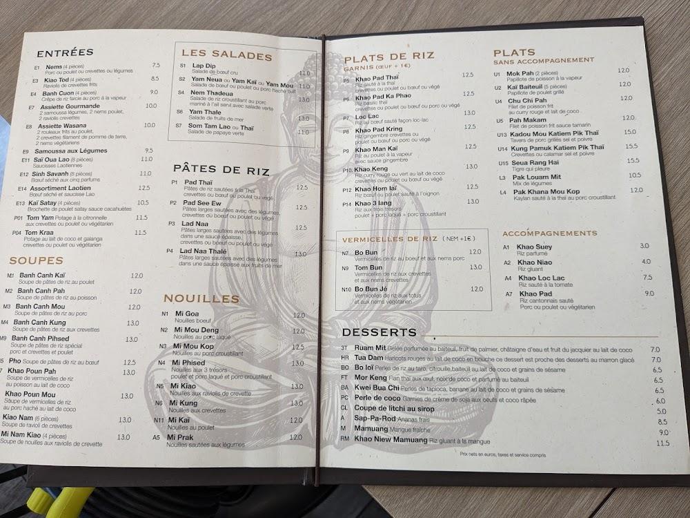 LAO WASANA - Menu Image 4