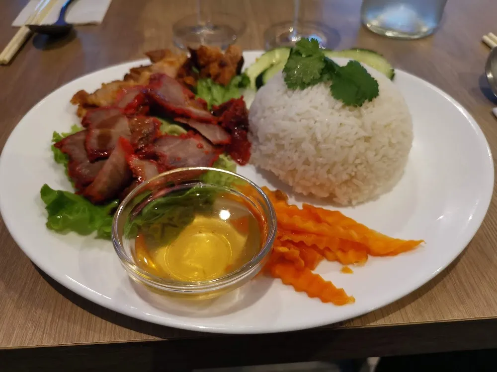 Riz Au Porc Laque Porc Croustillant